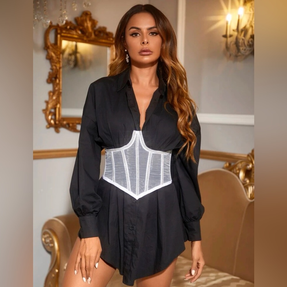 Bling Sheer Corset Belt